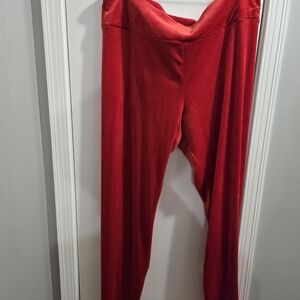 Red Velour Pants